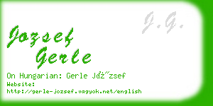 jozsef gerle business card